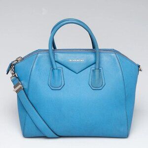 Givenchy Light Blue Sugar Goatskin Leather Medium Antigona Bag